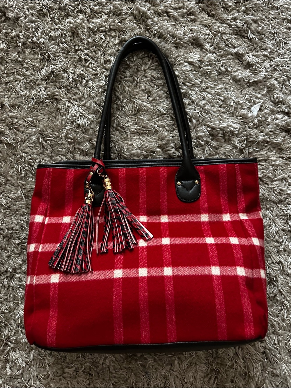Talbots Red Plaid Check Pattern Used once!